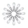 2IN/5CM Small Snap Hair Clips Metal Hair Barrettes Hair Grips Hair Accessories for Women - 12 Count/Silver Gray