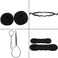 73 pcs Hair Braiding Tool with Brown Hair Wig Bun, Hair Styling Tools Accessories Hair Magic Bun Maker Hair Bun Donut Hair Bobby Pins and Elastic Bands Kit for Women Kids