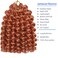 Rose Golden Deep Pink Crochet Hair 60 Strands 2X Ringlet Wand Curl Jamaican Bounce 8 inch Synthetic Pre Looed Crochet Hair Extensions Crochet Braiding Hair 20 Roots (8Inch (Pack of 3), Pink)