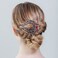 Yusier 4PCS Heart Style Ponytail Hair Clip Duckbill Clips with Rhinestones Headdresses for Women Diamond Hair Clips with Flower Rhinestone Barrettes Sparkly Prom Hair Clips (Classic)