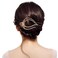 Yusier 4PCS Heart Style Ponytail Hair Clip Duckbill Clips with Rhinestones Headdresses for Women Diamond Hair Clips with Flower Rhinestone Barrettes Sparkly Prom Hair Clips (Classic)