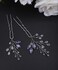 JWICOS Lavender Bridal Wedding Hair Pins Crystal Beads Hair Accessories for Brides and Bridesmaid Pack of 2