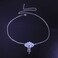 Wedding Head Chain Crystal Headpiece for Women and Girls Princess Forehead Rhinestones Tassel Chain Hair Jewelry (Silver)