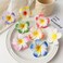 2Pcs White and Pink Hawaiian Frangipani Plumeria Foam Head Flower Party Beach Hair Clip Hair Clips Hair Accessories(7cm)