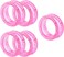 5Pcs Pink Silicone Scissors Finger Rings Grips Grooming Shear Thumb Inserts Finger Protector Ring for Barber Hair Cutting Scissors Pet Shears Hair Cutting Tools