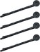 50Pcs Black Hair Bobby Pins Hair Clips with Blank Round Tray Hair Pins Hairpin Cabochons Bases for DIY Crafts Hair Styling Pins Hair Accessories