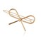 4Pcs Gold and Silver Simple Hair Clips Metal Bow Shaped Hairpin Clamps Hair Accessories for Women and Girls,Hair Care