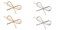 4Pcs Gold and Silver Simple Hair Clips Metal Bow Shaped Hairpin Clamps Hair Accessories for Women and Girls,Hair Care