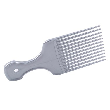 1Pc Grey Salon-Style Hair Pick and Barber Comb - Pick Comb for Curly Hair and Parting Comb Hair Care Comb for Thick Hair Quality Barber Supplies, Hair Care