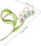 Green Lily of The Valley Flower Hair Clips, Orchid Hair Clamps,Flower Metal Hairpin, Flower Jaw Clamp Hair Styling Hair Accessories, Women,Clips and Barrettes, Hair Accessories