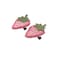 2Pcs Fabric Strawberry Hair Clips for Women Girls Sweet Hairpins Pink Barrettes Duckbill Hair Accessories，Clips and Barrettes