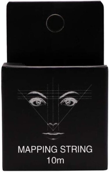 10M Black Pre-Inked Mapping String for Eyebrows Mapping Thread for Eyebrow Permanent Makeup Beauty and Personal Care，One Size