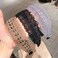 Coffee Hair Hoops Sweet Non-Slip Lace Leaves Wide Headbands for Women Mother Headband Hollow Elastic Headband Hair Hoops Hair Accessories,Women's Fashion Headbands