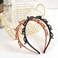 2Pcs Black and Red Double Bangs Hairstyle Hairpin Headband With 8 Small Clips - Women Double Layer Twist Plait Hair Tools,Twist Clip Headband with Toothed Hair Bands Braid Tool Hair Accessories