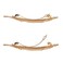 2Pcs Gold Vintage Alloy Feather Leaf Hair Clips Barrettes Hairpin Luxury Hair Comb Clips Women Hair Jewelry Hair Clips