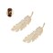 2Pcs Gold Vintage Alloy Feather Leaf Hair Clips Barrettes Hairpin Luxury Hair Comb Clips Women Hair Jewelry Hair Clips