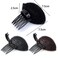 Black Puff Hair Cushion Volume Clips, Fluffy Hair Pad, Sponge Clip Bun Comb and Bump It Up Hair Base Set for Women and Girls - DIY Hairstyling Tools, Clips and Barrettes