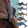Blue Whale and Shark-Shaped Hair Clips, Animal-Inspired Jaw Clips and Barrettes for Stylish Hair Accessories