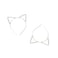 Silver Cat Ears Headband Crystal Metal Headbands Cat Ear Headband Silver Dependable Performance Bun and Crown Shapers Hair Care