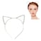 Silver Cat Ears Headband Crystal Metal Headbands Cat Ear Headband Silver Dependable Performance Bun and Crown Shapers Hair Care