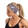 1Pc Purple Fashion Women Leopard Print Cross Elastic Headband,Gym Hairband, Hair Women's Fashion Headbands,Hair Accessories,Beauty and Personal Care