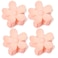 4 Pcs Pink Hair Clips, Big Cute Claw Clips Hair Clips Large for Women, Strong Hold for Thin Hair and Thick Hair