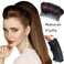 Light Brown Invisible Bump Up Comb Clip Bun, False Hair Clip Princess Styling Hairpin for Girls Women Thinning Hair Accessories