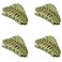 4Pcs Green Leaf Shaped Hair Clips, 3.5 Inch Non-slip Hair Catch Barrette Jaw Clamp Hairpins for Women Girls Thin Thick Hair