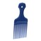 Blue Salon-Style Hair Pick and Parting Comb - Quality Styling Tool for Curly, Thick Hair - Barber Supplies, Hair Care Appliance
