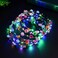 LED Flower Headband, Light Up Flower Crown Garland Headband Flower Headdress for Girls Hair Accessories