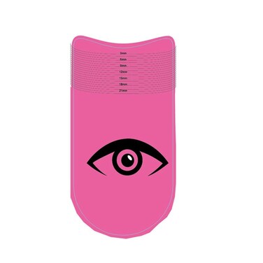 3Pcs Pink Eyelash Ruler,Eyelash Stencils Ruler for Measure Eyelashes Length Curling Degree Ruler Eyebrow Lash Measuring Tool Beauty Tools,Eyes,Makeup