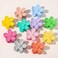 Yellow Hair Claw Clips Flower Shaped Plastic Jaw Clips Anti-scratch Smell-less Useful Hold Tightly Light Hair Accessories for Beauty and Personal Care