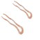 Twist Hair Stick Clip Acetate Large Wavy U-Shaped Hairpin Tortoise Chignon Pin Hair Pins Hair Styling Pins for Beauty and Personal Care