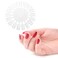 10 Pcs Transparent 18 Tips Display Plastic Nail Art Polish Palette Wheels False Nail Art Tips Practice Display Board Deft and Professional,Practice Nail Tips