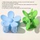 Yellow Hair Claw Clips Flower Shaped Plastic Jaw Clips Anti-scratch Smell-less Useful Hold Tightly Light Clips and Barrettes