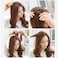 6 Pcs Brown Sponge Volume Hair Bases Volume Inserts Hair Clip Fluffy Hair Cushion Bump It up Hair Piece Hair Styling Pad for Women Girls Clips and Barrettes(ZS239), Black