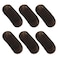 6 Pcs Brown Sponge Volume Hair Bases Volume Inserts Hair Clip Fluffy Hair Cushion Bump It up Hair Piece Hair Styling Pad for Women Girls Clips and Barrettes(ZS239), Black