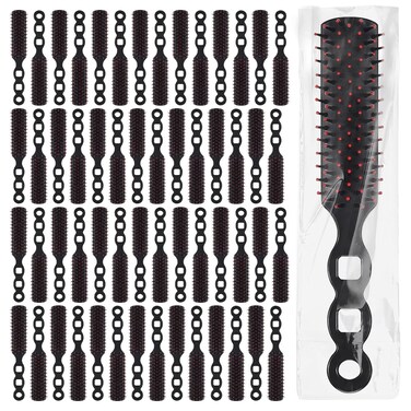 110 Packs Hair Brushes Bulk for Homeless Anti Entangling Hair Brush Massage Comb for Homeless Shelter Airbnb Hotel Nursing Home Charity Church Individually Wrapped