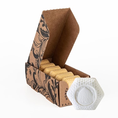 Baudelaire Honey Goat's Milk Guest Soap - 1.4 oz - Singles Pack Unwrapped, 6units/pack