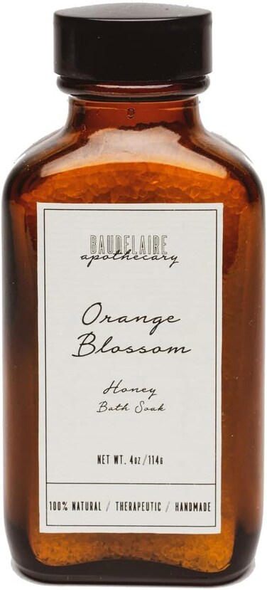 Baudelaire Orange Blossom Honey Bath Apothecary Soak, 4 Ounce