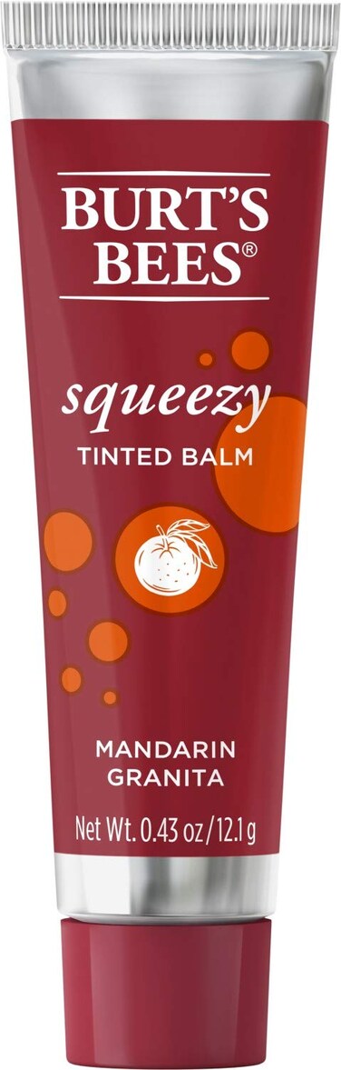 Burts Bees, Squeezy Tinted Lip Balm - Mandarin Granita, 0.43 Ounce