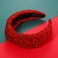 Christmas Headband Knotted Headbands for Women Red Green Sliver Gold Tinsel Top Knot Hairband Statement Wide Turban Hair Hoop Funny Xmas Holiday Party Hair Accessories