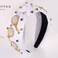 Game Day Knotted Headband Sports Tennis Volleyball Beaded Knot Headband Pearl Rhinestone Jeweled Wide Twist Head Band Game Day Accessories
