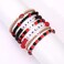 Game Day Football Hair Bow Clips for Women Red Black Blue Spirit Hair Clips Sports Hair Bows Football Hair Accessories Game Day Outfit Party Favor (Red Black)