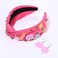 Knotted Headband for Women Gummy Bear Lollipop Candy Crystal Embellished Top Knot Hairband Funny Gifts for Girls Sister Bff (Lollipop Candy Headband)