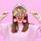 Knotted Headband for Women Gummy Bear Lollipop Candy Crystal Jeweled Embellished Top Knot Hairband Statement Wide Turban Hair Hoop Funny Gifts for Girls Sister Bff Birthday Holiday Party