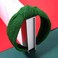 Christmas Headband Knotted Headbands for Women Red Green Sliver Gold Tinsel Top Knot Hairband Statement Wide Turban Hair Hoop Funny Xmas Holiday Party Hair Accessories (velvet-Green)