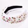 boderier Kentucky Derby Headband for Women Derby Riding Suit Headband Jeweled Crystal Knotted Race Day Horse Racing Fan Headwear Accessories