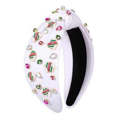 boderier Kentucky Derby Headband for Women Derby Riding Suit Headband Jeweled Crystal Knotted Race Day Horse Racing Fan Headwear Accessories