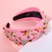 boderier Hairband - Wide Knotted Headband with Beaded 21 and 30 for Women's Birthday Party - Rhinestone Embellished Headband - Birthday Gifts for Women